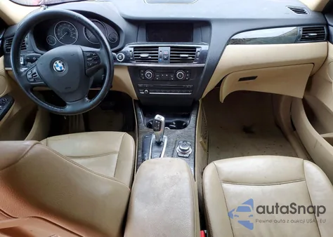 2012 BMW X3 xDrive28I z USA, uszkodzony, nr VIN 5UXWX5C54CL717190